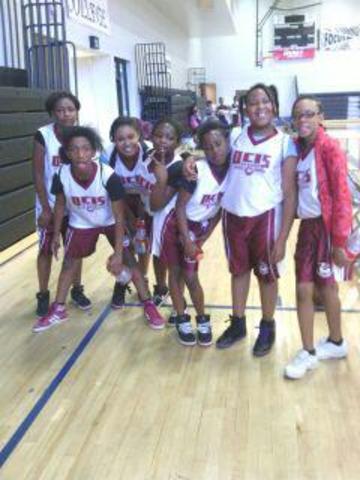 The 6th grade girls basketball team
