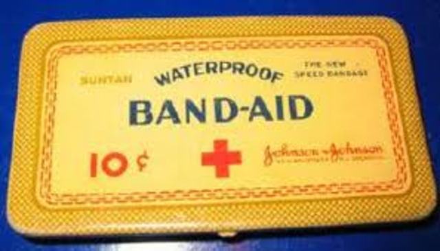 The band-aid was invented