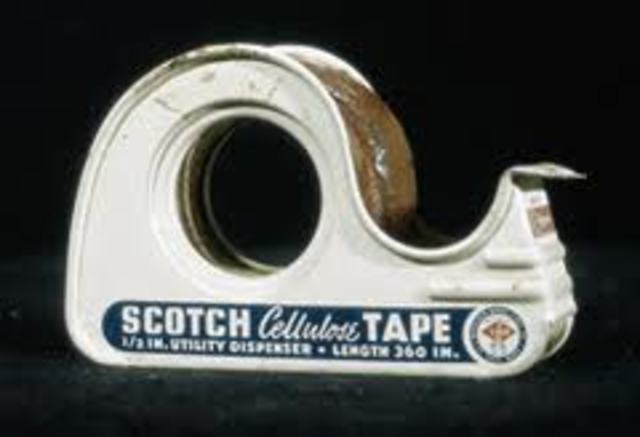 Scotch tape ws invented