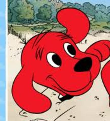 Cuando yo tenía ocho años yo miraba televisión Clifford, yo praticipaba Karate, y yo nadaba con flotabas en el auga.