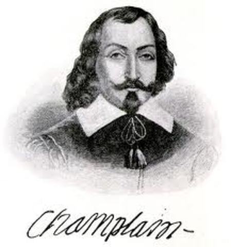 Samuel de Champlain brings the fur trade to New France