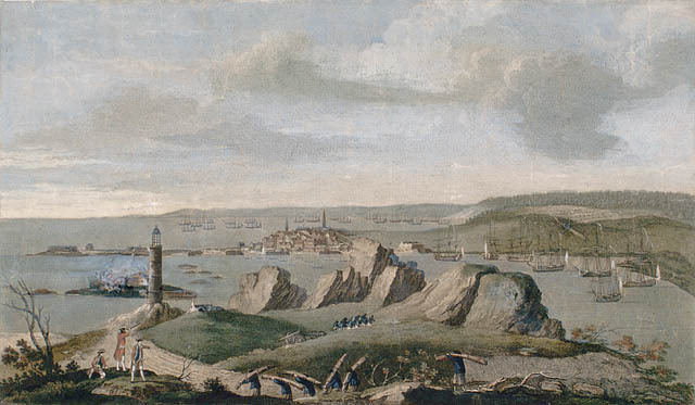 Renforts britanniques  apportés par bateaux