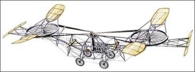 First helicopter was invented- Cornu helicopter
