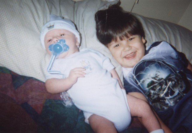 My first younger brother Blayze was born.