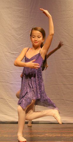 En mi recital de bailr