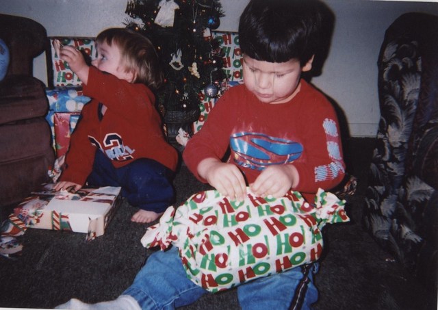 Me and Blayze on Christmas morning.