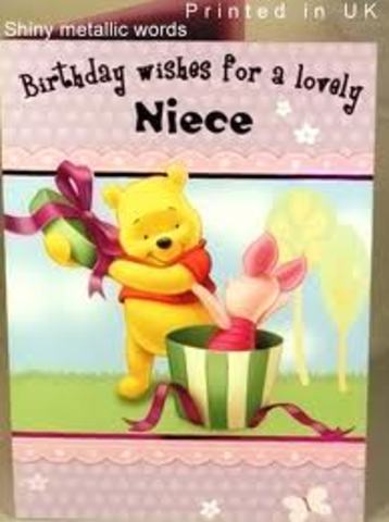 my niece's brithday