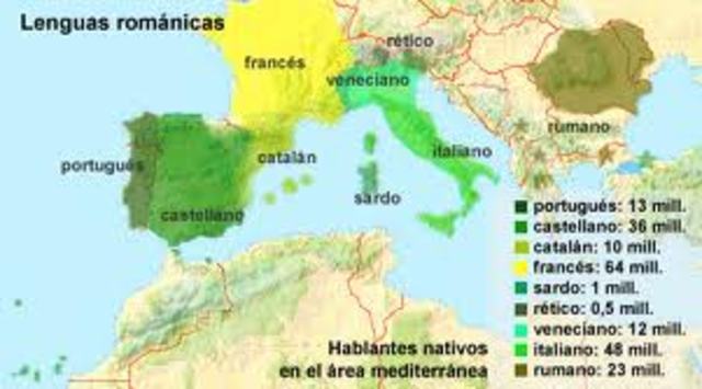 Surgimiento de las lenguas romances o neolatinas (Siglo IX al XII)