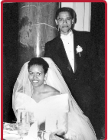 Michelle gets married to Barack Obama