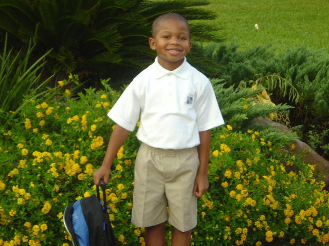 Bryan's first day of school