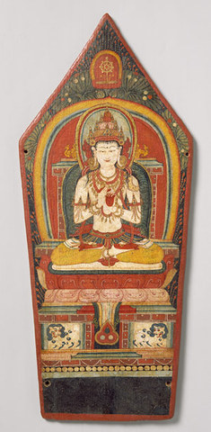 Panel from a Buddhist ritual crown