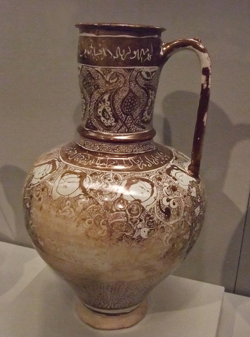 Large fritware pitcher Western Iran