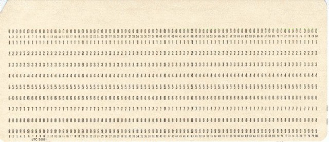 LA PRIMERA TARJETA PERFORADA