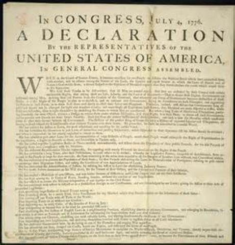 Declaration of Independence.