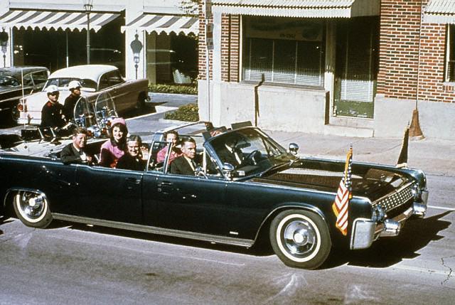 At 11:40 a.m. Kennedy arrives.