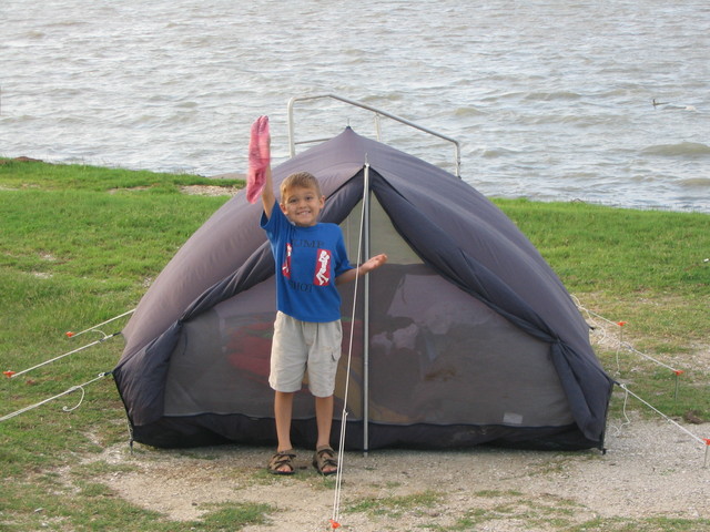 Acampé por primera vez.