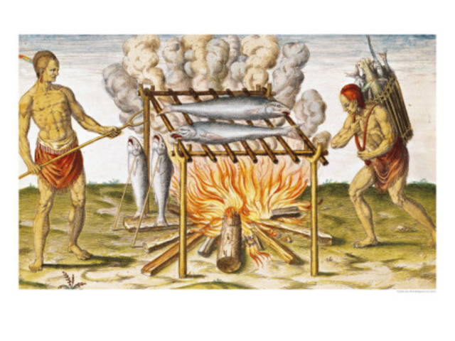 Native Americans build towns in and around the Chesapeake Bay