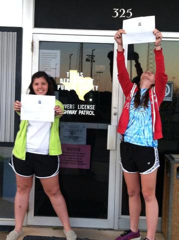 Yo consegí me permiso de conductor.