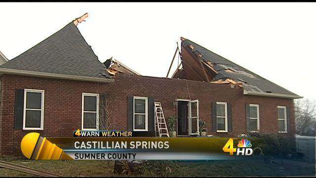 Muchos tornados golpeó Middle Tennessee, y destrozó Gallatin.