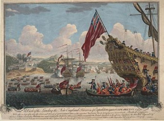 Renforts britanniques  apportés par bateaux