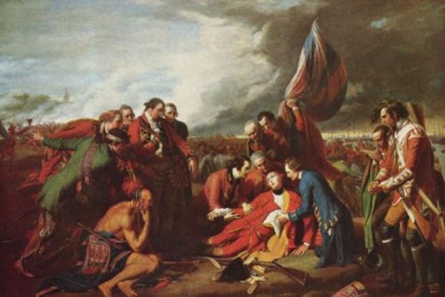 Mort de Montcalm et de Wolfe