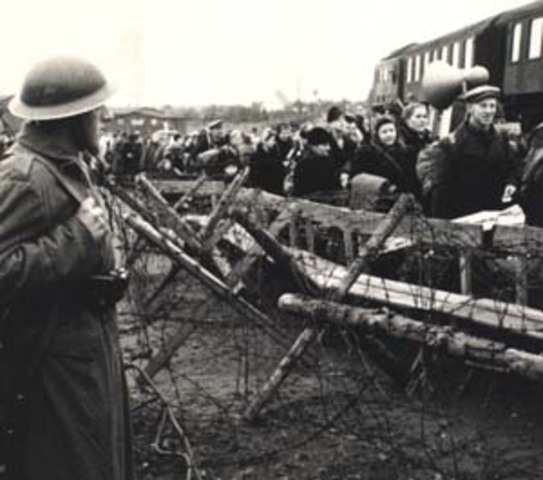 Anfang das Bauen der Mauer