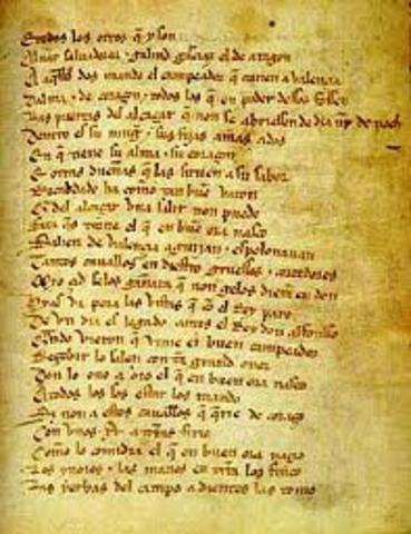 Primer libro de la lengua castellana (mio cid) (siglo 12 aprox.)