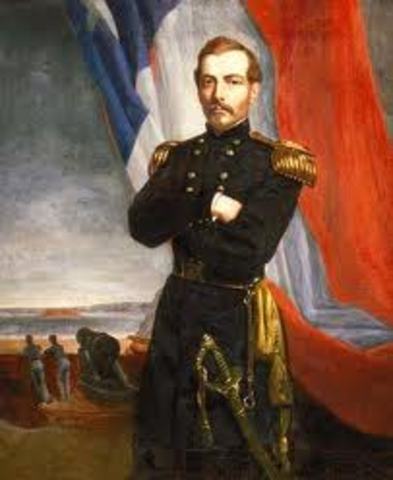 He attained the rank of Captain.