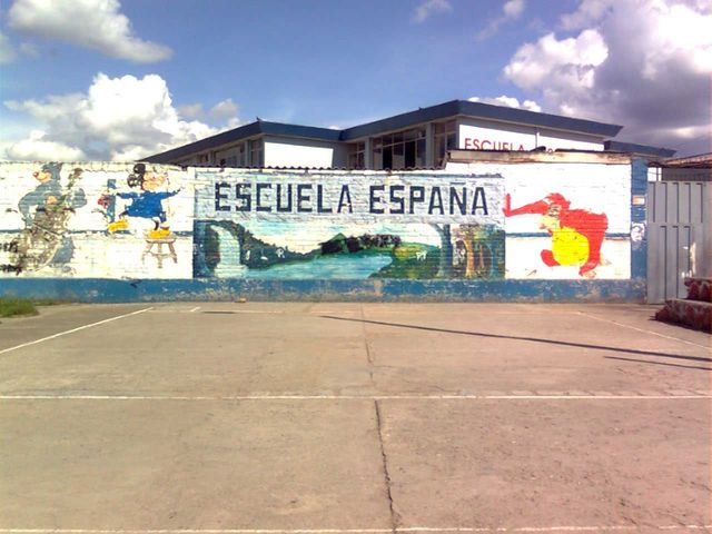 Tuvimos un intercambio con amigos de España en mi escuela.