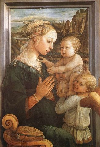 "Madonna with Child and Two Angels"