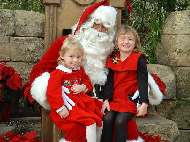 At the Zoo with Santa