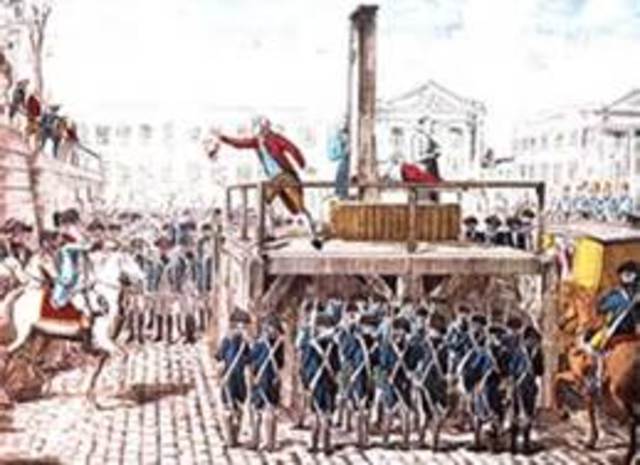 King Louis XVI is executed