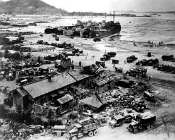 U.S. troops invade at Inchon