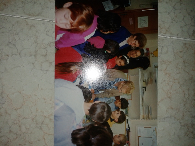 La meva àvia a l'escola