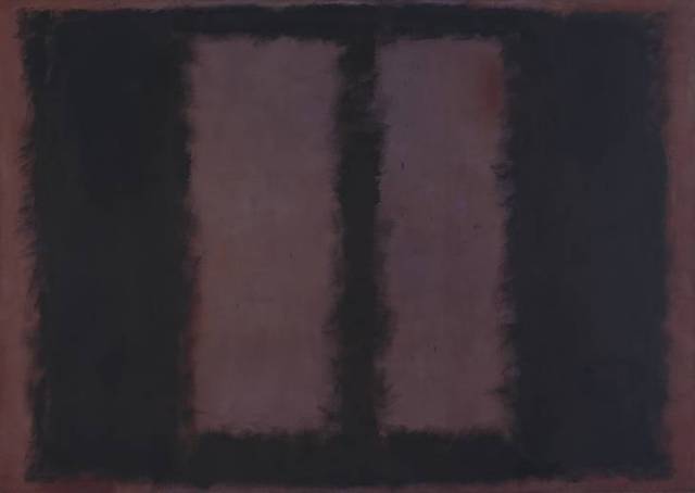 Painting: Mark Rothko - Black on Maroon