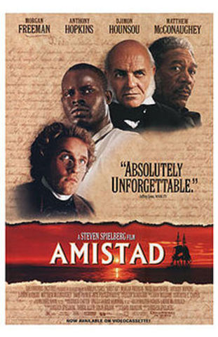 Steven Spielberg directs and produces Amistad