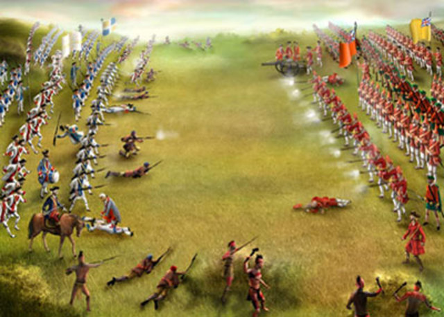 •	13 septembre 1759- bataille des Plaines d’Abraham ; Québec tombe aux mains des Anglais.