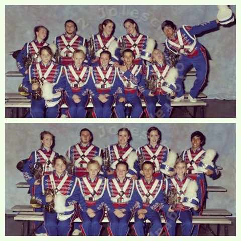 Yo desfile con la banda de Henderson en el concurso estado.