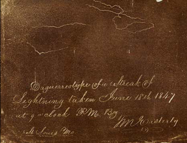 The First Photo of Lightning