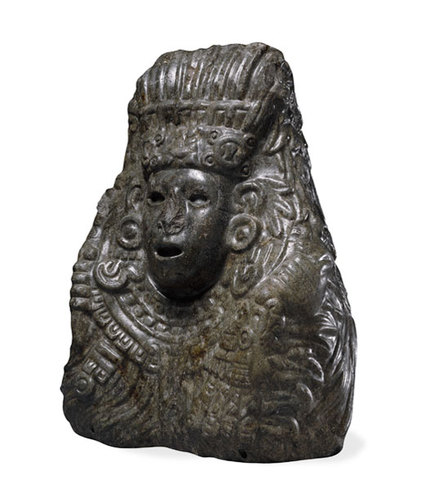 Bust of Quetzalcoatl at British Museum of Art