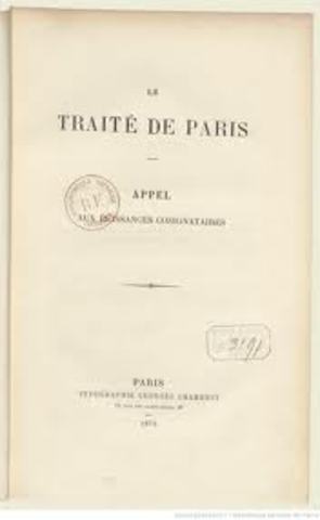 Signature du Traité de Paris