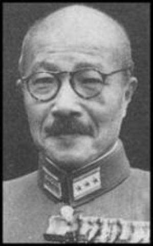 Hideki Tojo becomes the Prime Minister of Japan