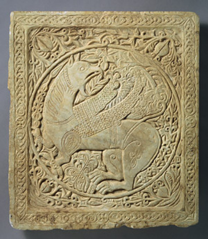 Panel with a Griffin, Byzantine