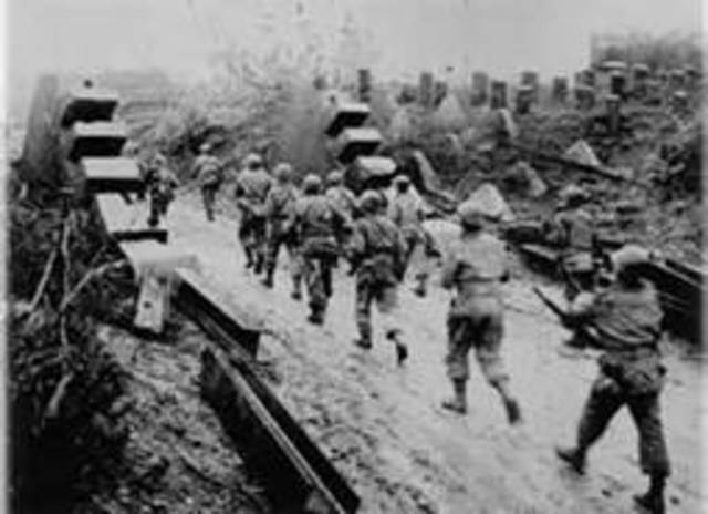 1945: Germany surrenders Aug-Sept.