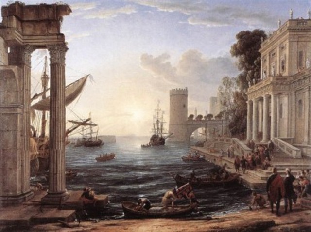 Seaport, with the Embarkation of the Queen of Sheba