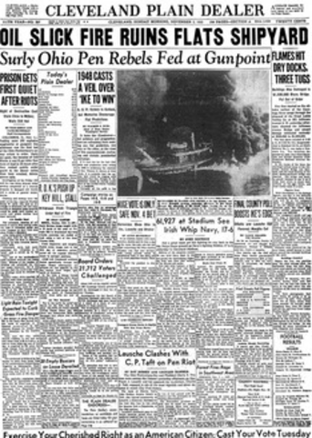 The Cuyahoga River Catches Fire For 3rd Time