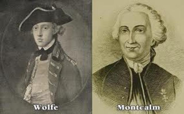 Mort de Montcalm et de Wolfe