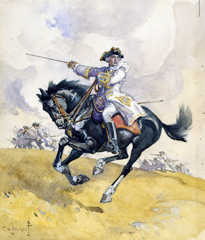 Le général Wolfe est nommé chef des armées britannique en Amérique du Nord