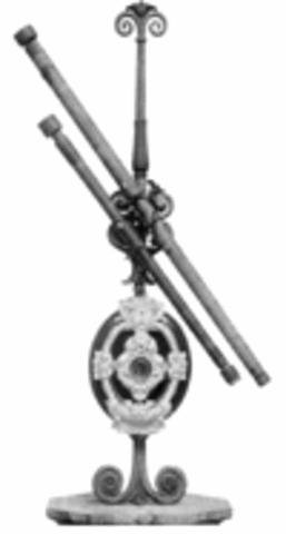 Observed through telescope