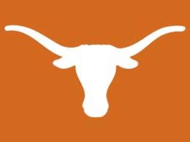 Mi otro tio me llevo a un partido de baloncesto de Texas Longhorns